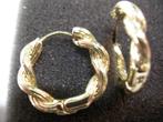 Een paar mooie 14k Goud Vergulde Creool Oorbellen, Verzenden, Goud, Oorbellen, Verguld