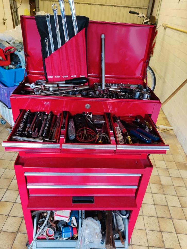 Goedgevulde gereedschapskist van degelijke kwaliteit, Auto diversen, Autogereedschap, Gebruikt, Ophalen