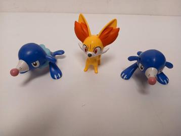 Pokemon figuren fennekin en popplio ca. 10cm mc donalds  beschikbaar voor biedingen