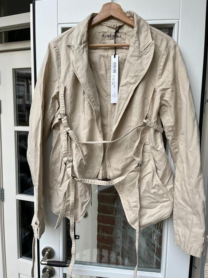 Ivory jacket Rundholz Dip maat L, Kleding | Dames, Jassen | Winter, Nieuw, Maat 42/44 (L), Beige, Verzenden