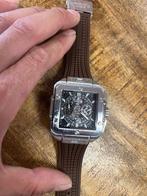 Nieuw Heren horloge hublot polshorloge bruin, Overige merken, Staal, Polshorloge, Nieuw
