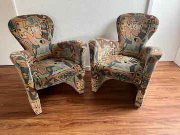 Vintage Leolux Clemens Briels 2 fauteuils beschikbaar voor biedingen