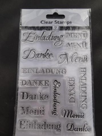 stempel panduro 510134 danke menu einladung beschikbaar voor biedingen