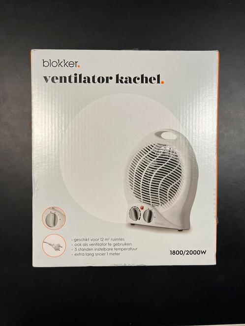 NIEUW IN DOOS Ventilatorkachel 1800/2000W ventilator kachel, Witgoed en Apparatuur, Ventilatoren, Nieuw, Ophalen of Verzenden