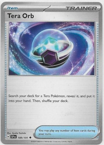 Surging Sparks,  Tera Orb [uncommon] 189/191 beschikbaar voor biedingen