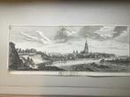 Arnhem, gezien vanaf de rivier, Philips, 1741, Antiek en Kunst, Kunst | Etsen en Gravures, Verzenden