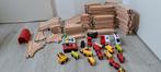Houten treinbaan, Kinderen en Baby's, Speelgoed | Houten speelgoed, Ophalen, Gebruikt