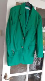 Groene blazer mt M. Berskha., Kleding | Dames, Jasjes, Kostuums en Pakken, Ophalen of Verzenden, Zo goed als nieuw, Groen