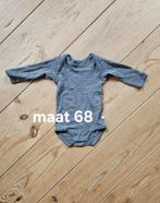 Grijze wollen romper mt 68, Nacht- of Onderkleding, Jongetje of Meisje, Ophalen of Verzenden, Zo goed als nieuw