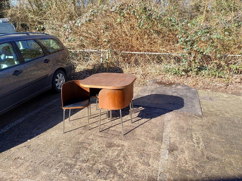 Vintage ikea fusion compacte eettafel set, Huis en Inrichting, Ophalen of Verzenden
