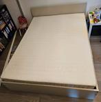 140x200cm tweepersoonsbed zgan met matras!, Ophalen, Beige, Tweepersoons, 140 cm