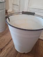 Antieke emaille emmer 10 liter inhoud, Antiek en Kunst, Antiek | Emaille, Ophalen of Verzenden