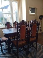 Antieke eettafel, Huis en Inrichting, Complete eetkamers, 4 tot 6 stoelen, Ophalen of Verzenden, Zo goed als nieuw