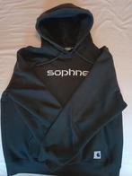 Sophnet X Carhartt wip Zwart Hoodie maat L, Ophalen of Verzenden, Zo goed als nieuw, Maat 48/50 (M), Zwart