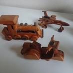 Miniatuur houten modellen, trein, vliegtuig, scooter, Ophalen of Verzenden, Zo goed als nieuw