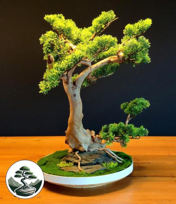 Handgemaakte kunstbonsai B14, Huis en Inrichting, Woonaccessoires | Kunstplanten en Kunstbloemen, Nieuw, Binnen, Ophalen of Verzenden