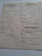 Paarden Dekbewijs + hengsthouderbewijs.1942, Verzamelen, Ophalen of Verzenden, Gebruikt