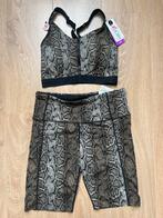 Nieuw Hunkemöller HKMX Python set sportlegging + top, Maat 38/40 (M), Bruin, Overige typen, Nieuw