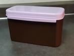 Tupperware tuppertop 2,6 ltr zgan bruin/roze, Huis en Inrichting, Keuken | Tupperware, Ophalen of Verzenden, Zo goed als nieuw