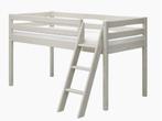 Halfhoogslaper Flexa 120cm (90x200cm) whitewash, Kinderen en Baby's, Kinderkamer | Stapelbedden en Hoogslapers, Ophalen, Zo goed als nieuw