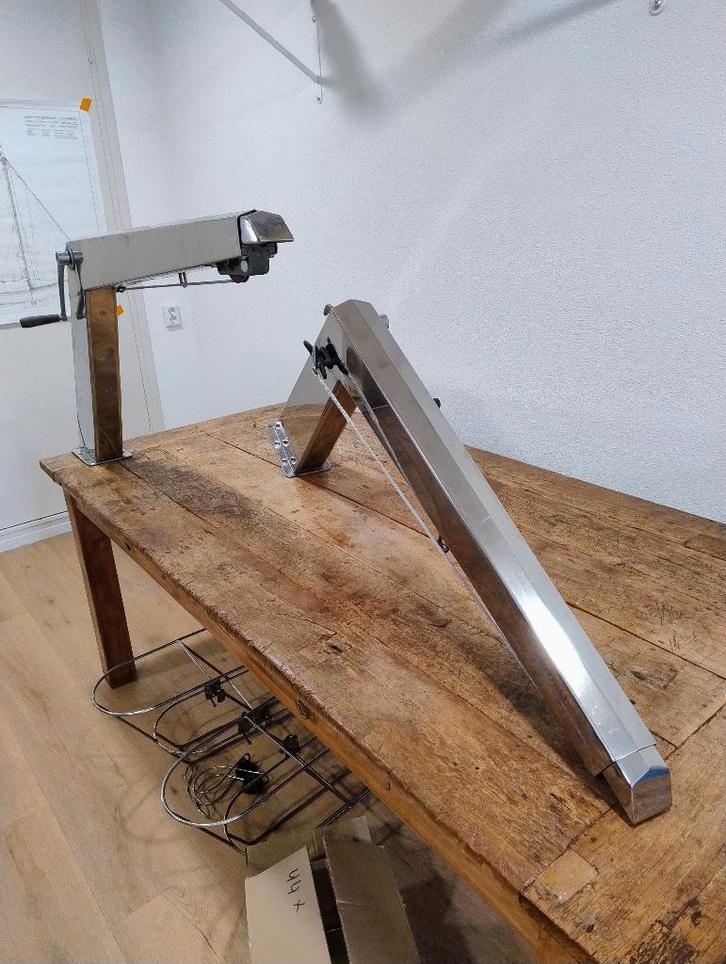 Hoogwaardige RVS Davits voor boten, Watersport en Boten, Bootonderdelen, Zo goed als nieuw, Dekbeslag, Motorboot, Ophalen