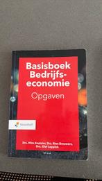 Basisboek Bedrijfseconomie Opgaven, Verzenden, Zo goed als nieuw, Economie en Marketing