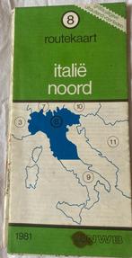 ANWB Routekaart 8 1981 Italië noord, Boeken, Atlassen en Landkaarten, 2000 tot heden, Anwb, Zo goed als nieuw, Landkaart