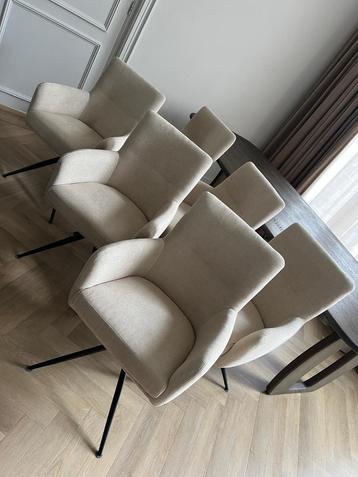 6 mooie luxe Beige stoelen eettafel eetkamerstoel beschikbaar voor biedingen