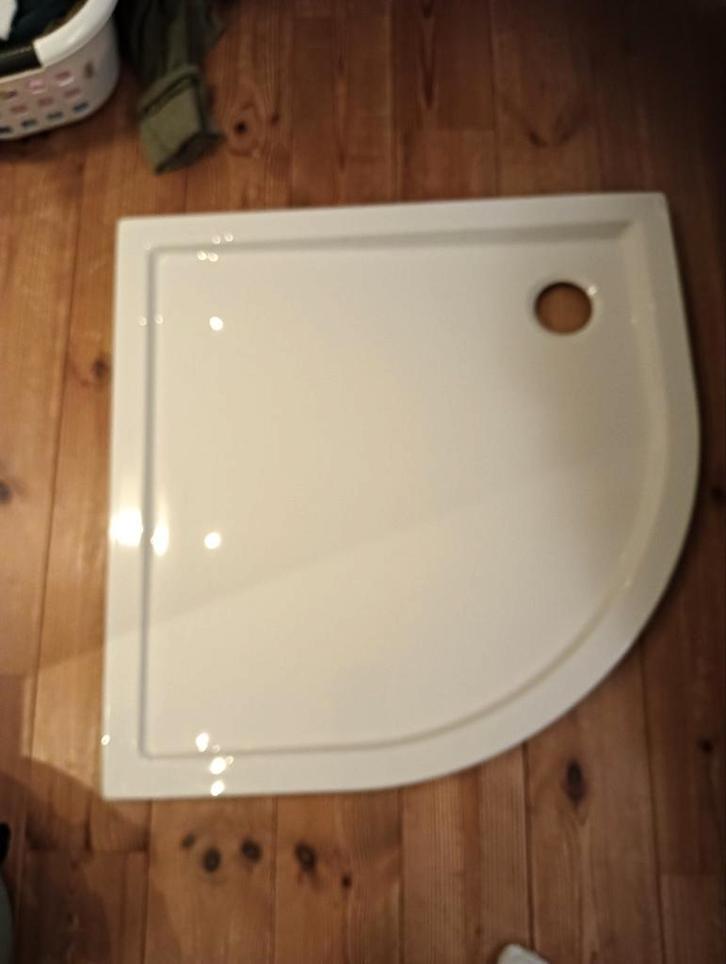 Polyester douchebak zware kwaliteit nieuw 90*90 halfond, Doe-het-zelf en Verbouw, Sanitair, Nieuw, Douche, Ophalen