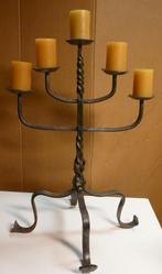 kaarsenstandaard kaarsenhouder smeedwerk kandelaar deco, Ophalen, Overige materialen, Minder dan 25 cm