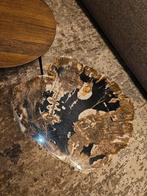 Salontafel bijzettafel versteend hout patrified wood, 50 tot 100 cm, Nieuw, Minder dan 50 cm, 50 tot 100 cm