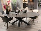 EC10 Luxe ovale design tafel – showroommodel, Ophalen, Vijf personen of meer, 200 cm of meer, Ovaal