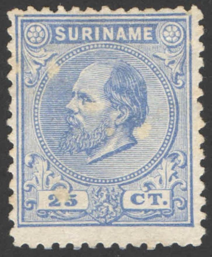 Suriname NVPH nr 10a ongebruikt Koning Willem III 1873, Postzegels en Munten, Postzegels | Suriname, Postfris, Verzenden