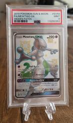 Mewtwo GX PSA 9 - Pokemon Hidden Fates SV59/94, Ophalen, Nieuw, Losse kaart