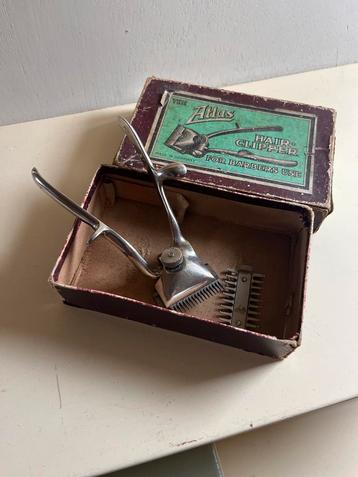Vintage Atlas Hand haarknipper met Doos beschikbaar voor biedingen