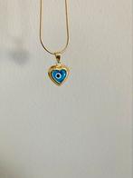 🧿🦋🪬kettinghanger goud 14 karaat oog 585 anna nina, Ophalen of Verzenden, Nieuw, Goud, Overige voorstellingen