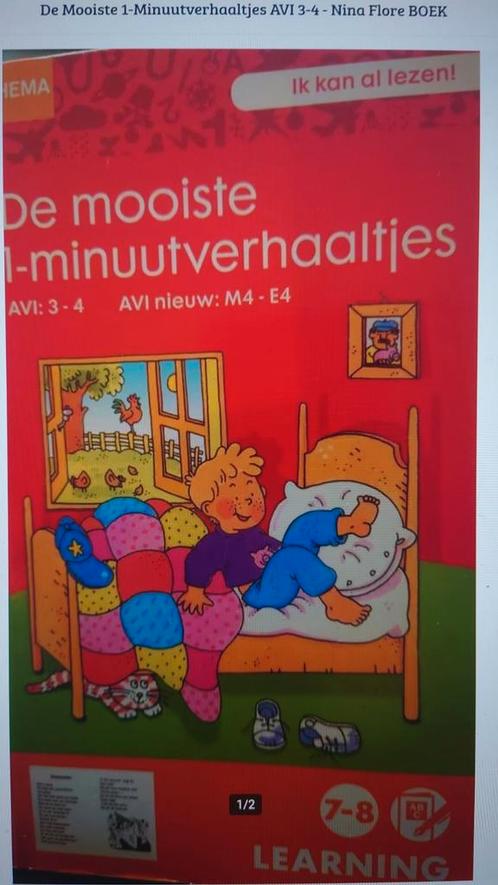 De Mooiste 1-Minuutverhaaltjes AVI 3-4 - Nina Flore BOEK, Boeken, Stripboeken, Gelezen, Meerdere stripboeken, Ophalen of Verzenden