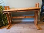 Massief houten verstelbaar kinderbureau tekentafel brutalist, Huis en Inrichting, Bureaus, Ophalen, In hoogte verstelbaar, Gebruikt