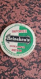 Oud Heineken's viltje imported Holland Beer, Verzamelen, Biermerken, Viltje(s), Heineken, Zo goed als nieuw, Verzenden