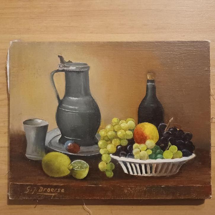 Schilderij ....... 2 werkjes van G.J. Broerse, Antiek en Kunst, Kunst | Schilderijen | Klassiek, Ophalen of Verzenden