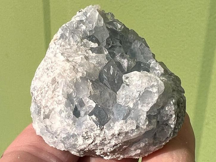 Coelestien blauwe Cillestien engelensteen ruw mineralen 2, Verzamelen, Mineralen en Fossielen, Mineraal, Ophalen of Verzenden