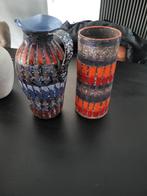 Vaas en kan (Bitossi - Italië - jaren 70-80), Ophalen, Overige kleuren, Aardewerk of Porselein, Zo goed als nieuw