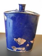 Veldfles Brits leger wwII blue enamel water canteen, Antiek en Kunst, Antiek | Emaille, Ophalen of Verzenden