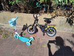 Fietsje en stepje - Den Haag Centrum, Fietsen en Brommers, Fietsen | Jongens, Ophalen, Gebruikt, 14 inch of minder, Loekie