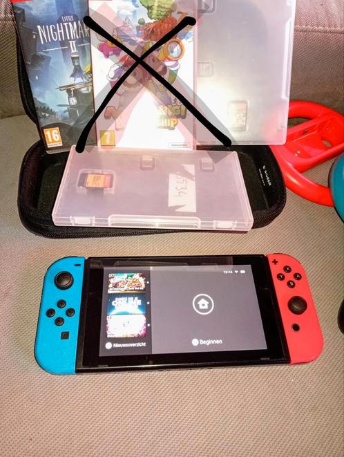 Nintendo Switch Compleet met Games en Accessoires, Spelcomputers en Games, Games | Nintendo Switch, Zo goed als nieuw, Platform