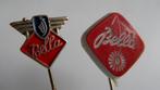 Zundapp Bella oldtimerscooter speldjes 2 x, Verzamelen, Speldjes, Pins en Buttons, Verzenden, Gebruikt, Merk, Speldje of Pin