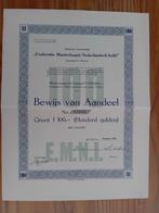 Batavia - Exploratie Maatschappij Nederlandsch-Indië - 1934, Postzegels en Munten, Aandelen en Waardepapieren, Ophalen of Verzenden