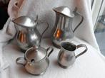 Zeldzame set Marinoni tinnen kannen en suikerpot Italy 95%, Ophalen of Verzenden