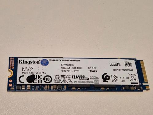 Kingston 500GB Nvme SSD 2280, Computers en Software, Harde schijven, Gebruikt, Laptop, Intern, SSD, Overige aansluitingen, Verzenden