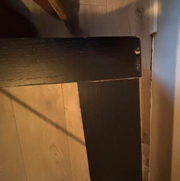 IKEA bed Malm zwart/bruin - afbeelding 3